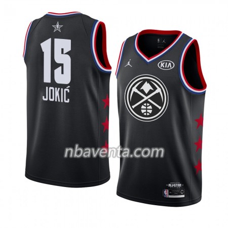 Camiseta Hombre Denver Nuggets Nikola Jokic 15 2019 All-Star Jordan Brand Negro Swingman